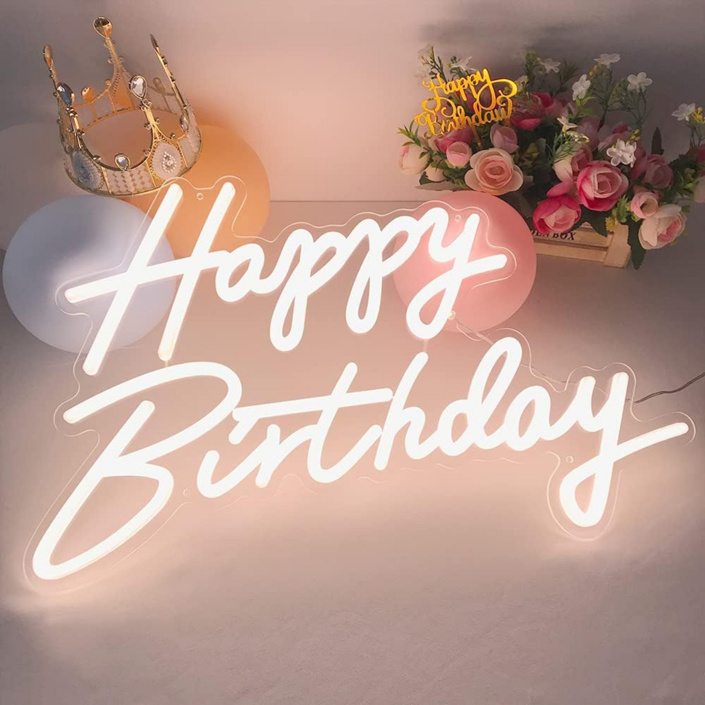 Happy Birthday Neon Light - USB Powered