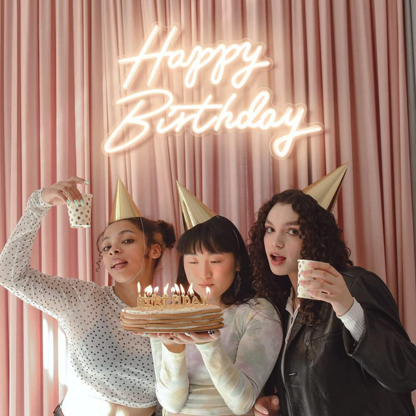 Happy Birthday Neon Light - USB Powered