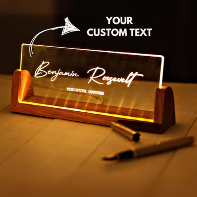 Personalized Desk Name Plate - Promotion, and Boss Gifts