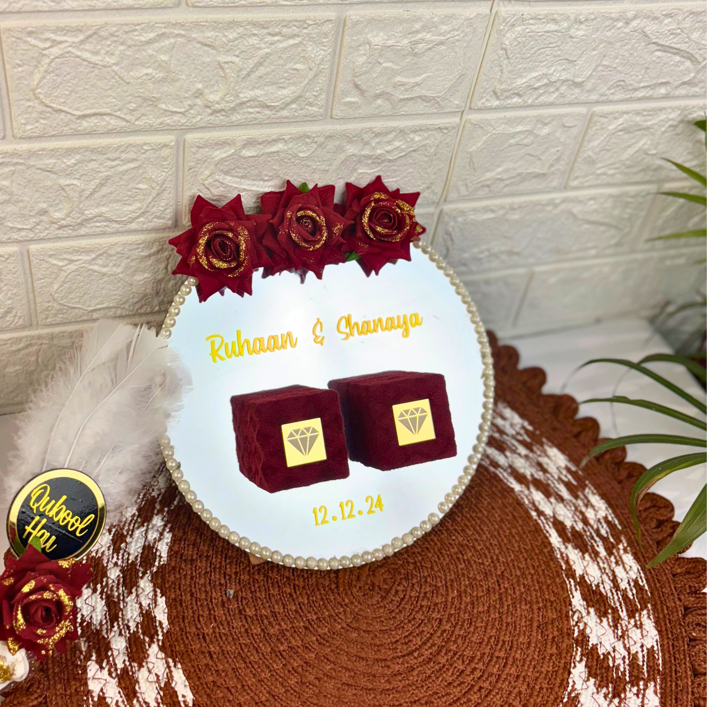 Customized Engagement Ring Platter