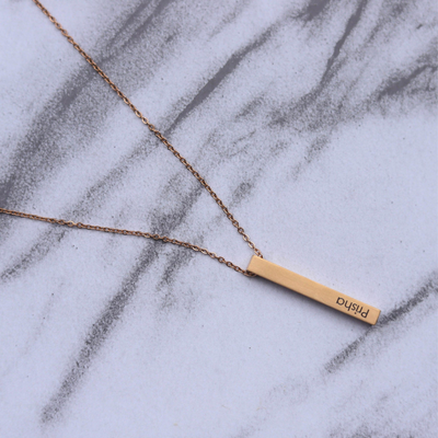 Customised Bar Name Pendant