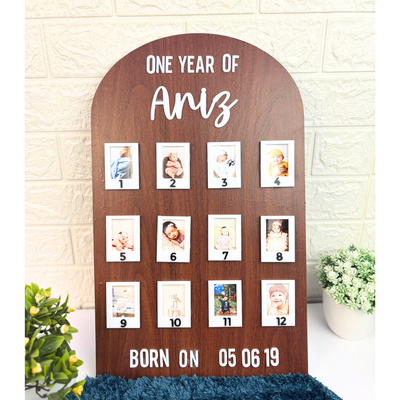 12 Month Photo Frame - Baby Birthday Gift